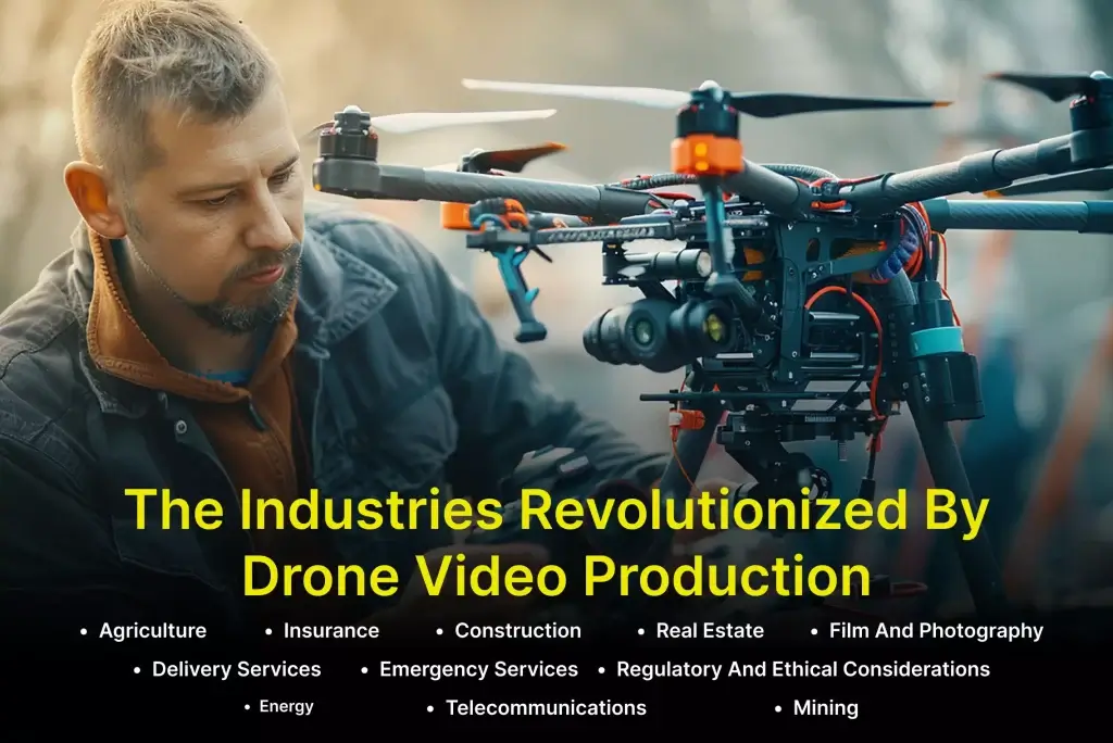 the industries revolutionized by drone video production